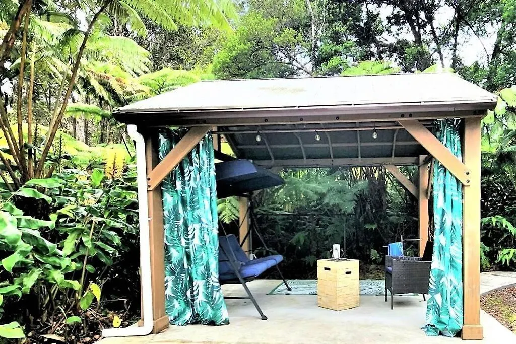 Romantic Retreat, Relax At Hot-Tub, Indoor & Outdoor Shower, Firepit, 5 Min To Hawaii Volcano Park 米国